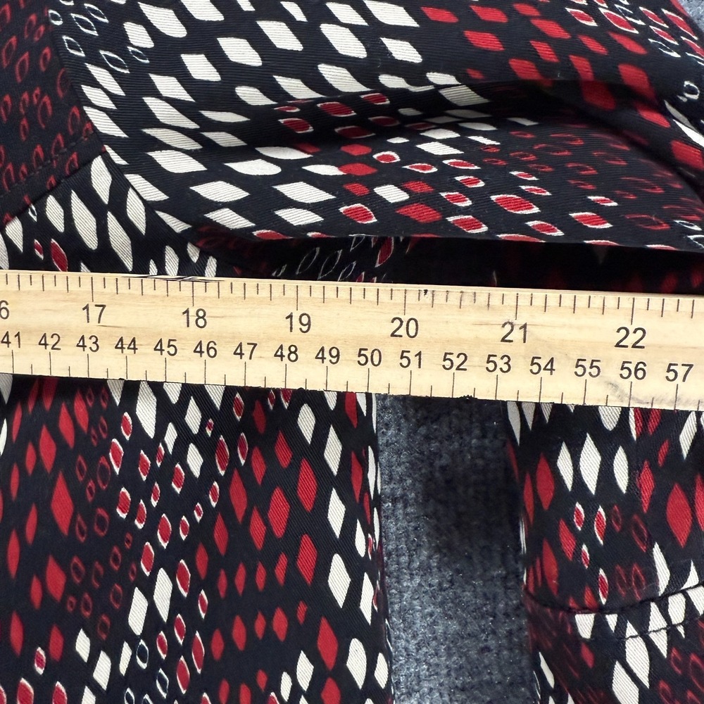 Lapis Blazer Womens M Black Red Button Up 3/4 Sleeve Formal Evening Cocktail - Picture 8 of 9